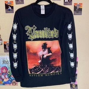 VAULTED ASYLUM MEMOIR BAND GRAPHIC SHIRT SIZE SMALL
